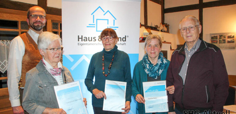 Jahreshauptversammlung Haus und Grund Schaumburg-Obernkirchen: Hausbesitzer stehen vor vielen Fragen