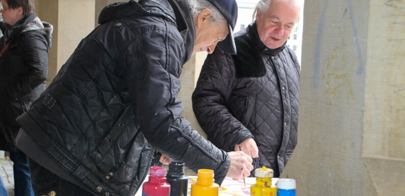 Open Art mit Live-Painting und Kreativgesprächen: Wetterbericht bremst ersten Kunstmarkt des Jahres aus