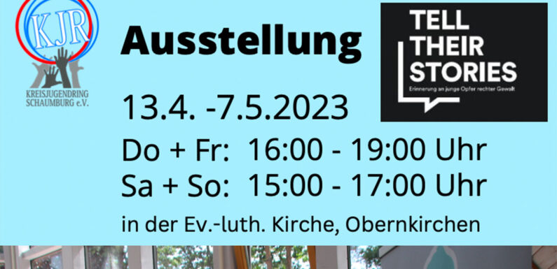 „Tell Their Stories“: Ausstellung in Obernkirchen zur Erinnerung an junge Opfer rechter Gewalt