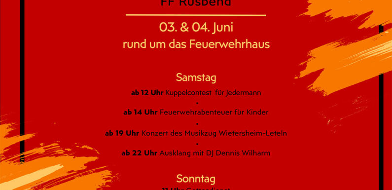 Feuerwehr Rusbend bereitet sich auf 100-jähriges Jubiläum vor