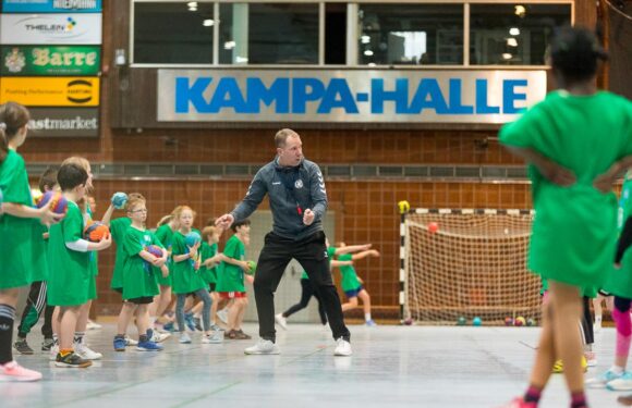 Röcke: TVE-Kinder trainieren mit den Profis von GWD Minden