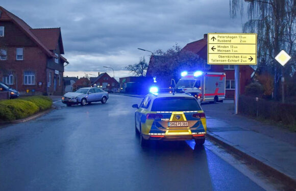 Aus dem Polizeibericht: Unfall auf Kreuzung in Warber und auf der B65