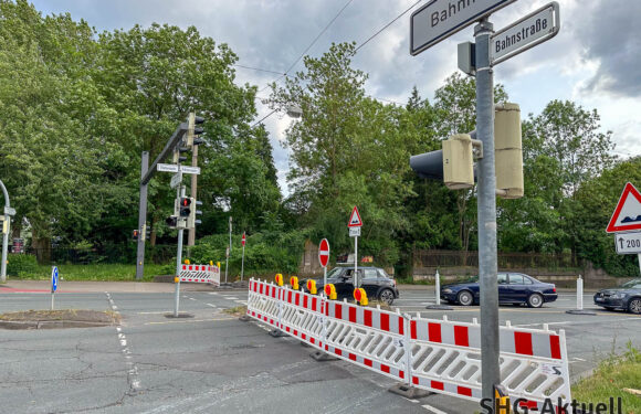 Unterführung in der Viktoriastraße in Richtung Mindener Innenstadt gesperrt