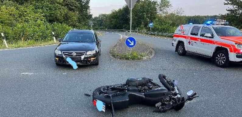 Bückeburg: Rintelner bei Unfall von Motorrad geschleudert und schwer verletzt