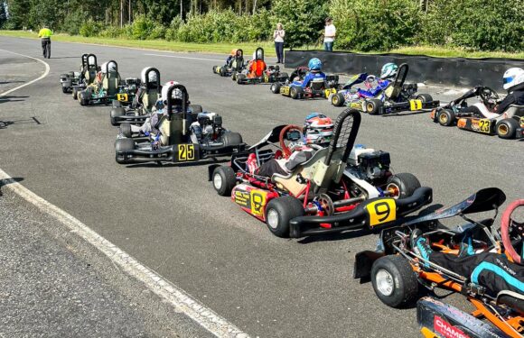 Jamie Alexander Zenker mit neuem Kart auf Platz zwei