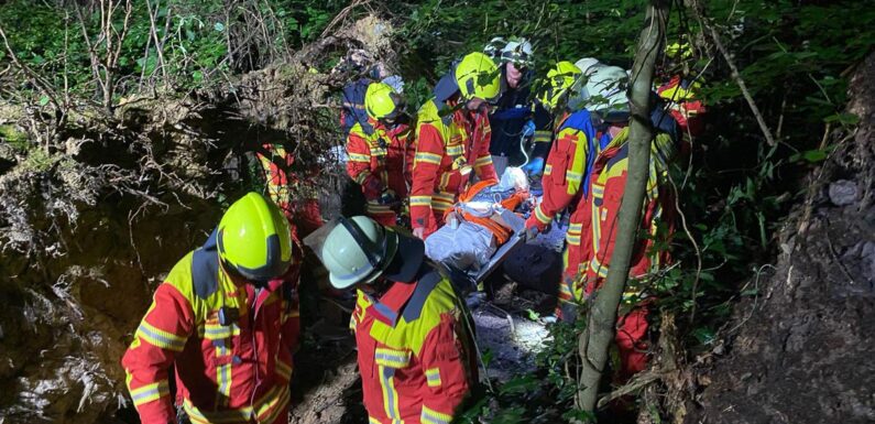 Großübung der Kreisfeuerwehrbereitschaft Nord mit 240 Beteiligten