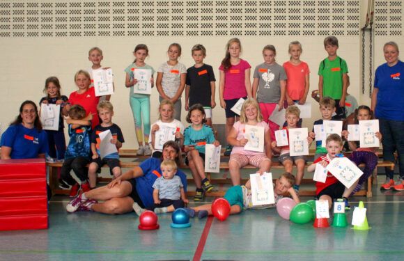 Barren und Luftballon-Tennis: Kinderturner des TVE Röcke bieten volles Programm am Ende der Sommerferien