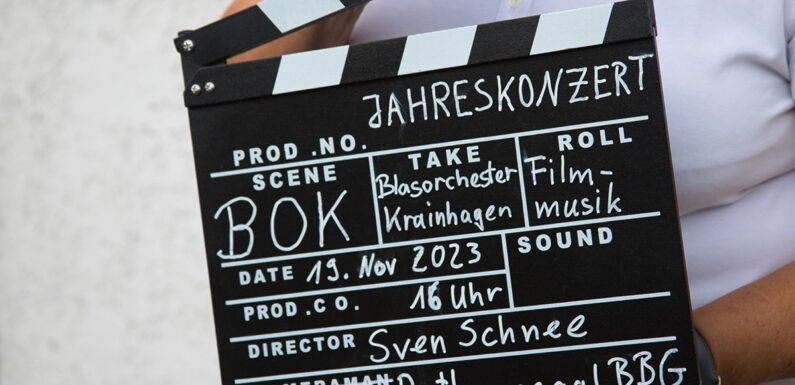 Blasorchester Krainhagen spielt besondere Filmmusik beim Jahreskonzert