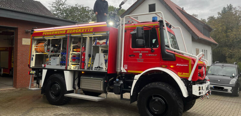 Mit Allrad und 3000 Litern Löschwasser: Neues Fahrzeug für die Ortsfeuerwehr Bergkette