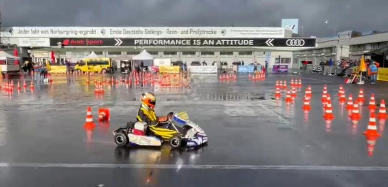 Platz Vier für Nevio Ilias beim Kartslalom-Bundesendlauf