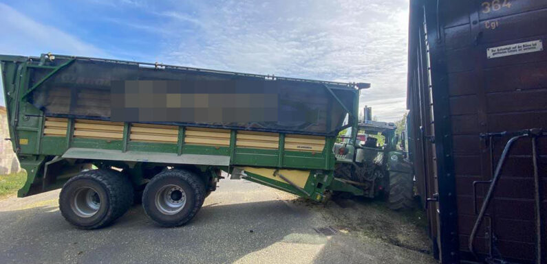 Stadthagen: Dampflok entgleist bei Zusammenstoß mit Traktor