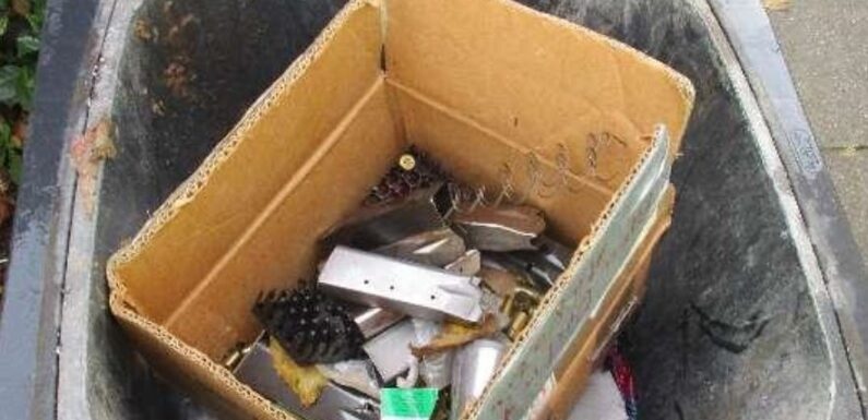 Obernkirchen: Munition in Mülltonnen entsorgt