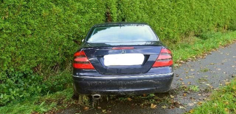 Heeßen: Betrunkener Mercedes-Fahrer landet in Hecke, Polizei sucht Zeugin mit roter Jacke