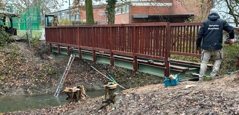 Meinsen-Warber: Neue Auebrücke zum Nikolaustag