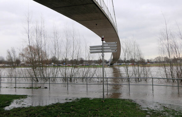 Weserpegel in Minden steigt nach Dauerregen wieder