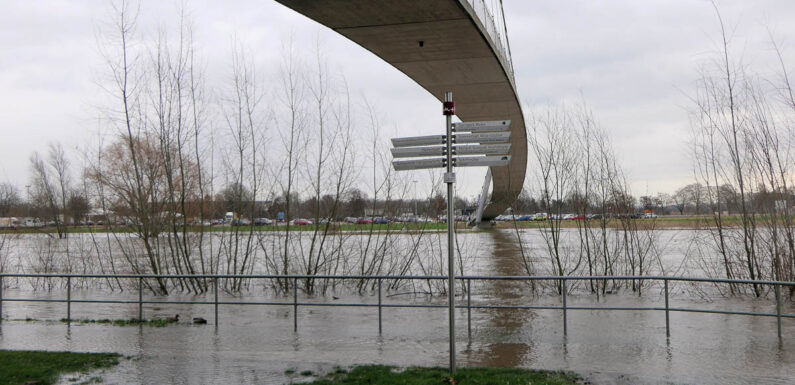 Weserpegel in Minden steigt nach Dauerregen wieder