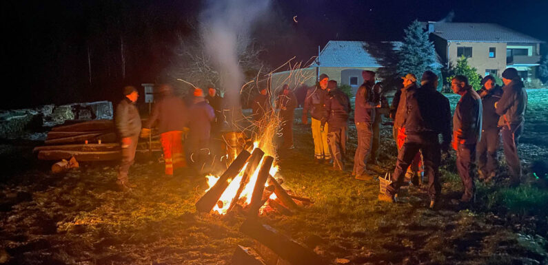 Bauernprotest findet Unterstützung an der Stadthäger Bergkette