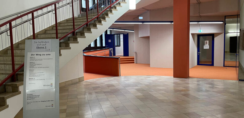 Projekt Rathaussanierung in Minden wird Ende 2024 zunächst abgeschlossen / Tiefgarage wieder nutzbar