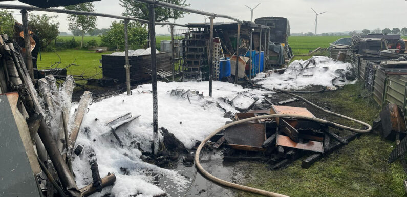 Brennende Gartenhütte sorgt für Feuerwehreinsatz in Stadthagen