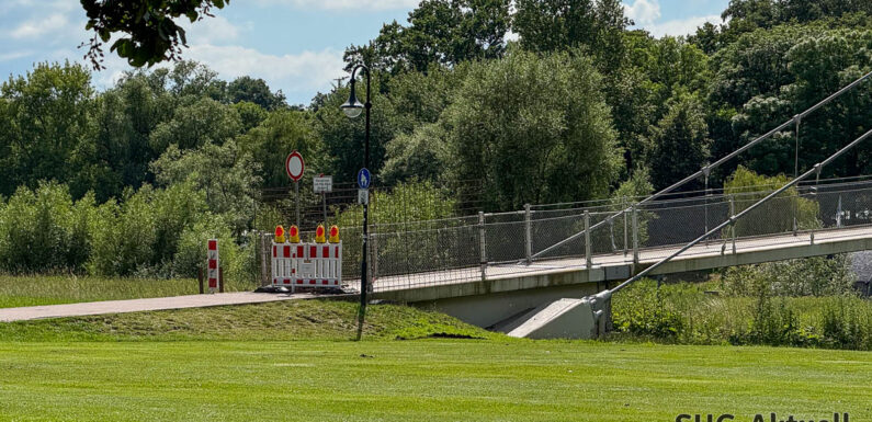 Glacisbrücke in Minden ist gesperrt