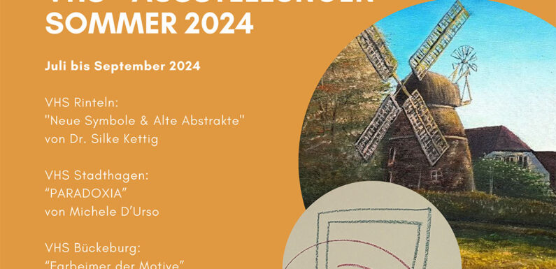 Neue VHS-Kunstausstellungen in Bückeburg, Rinteln und Stadthagen