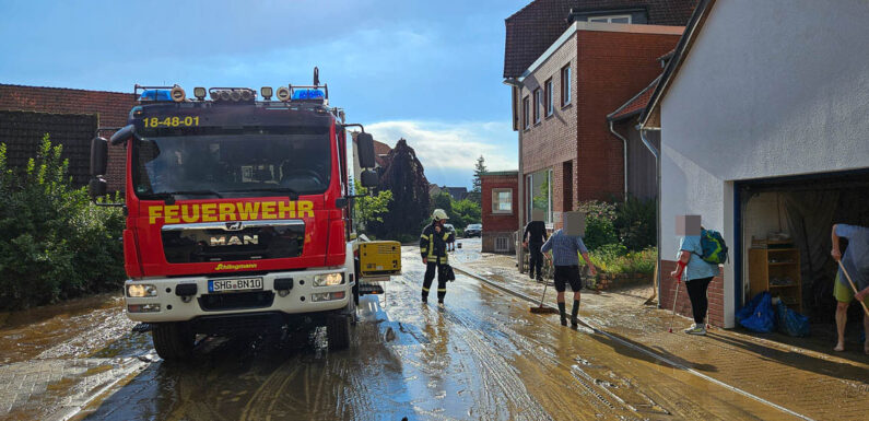 Unwetterlage im Landkreis Schaumburg sorgt für rund 120 Einsatzstellen