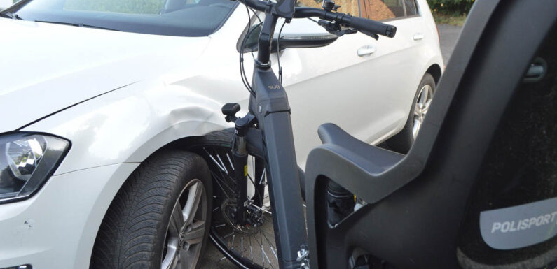 Unfall in Hespe: Radfahrerin mit Anhänger und Kind übersehen