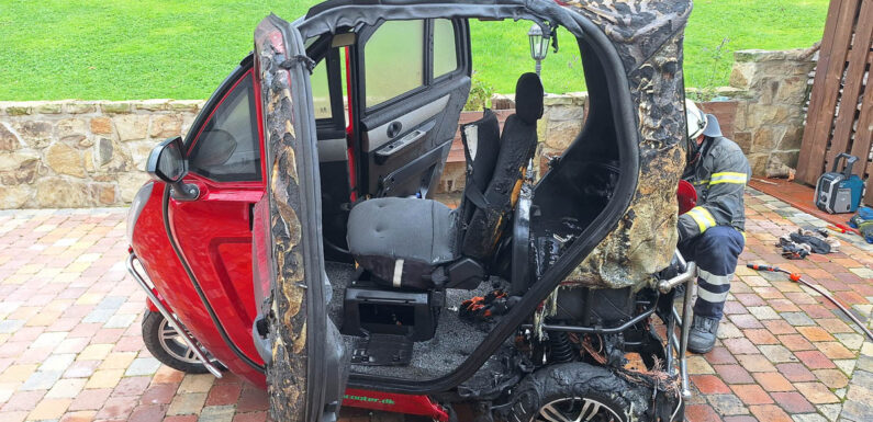 Batterie erhitzt sich immer wieder: Feuerwehr zu brennendem Elektro-Fahrzeug nach Luhden alarmiert