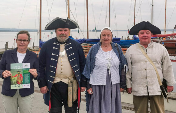 Graf Wilhelm und sein Infanterieregiment inspizieren die „Seeprovinz“