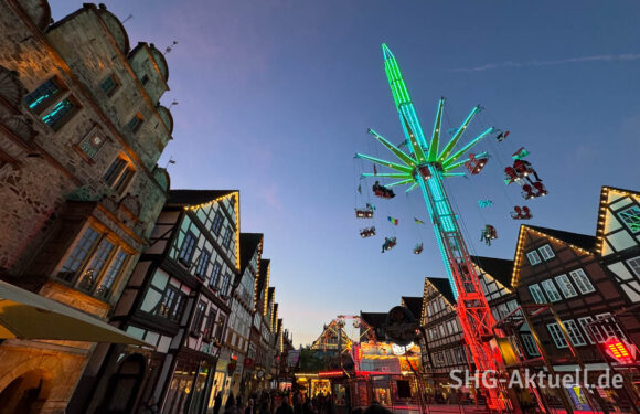 Der Aufbau läuft: Rintelner Herbstmesse startet am 31. Oktober