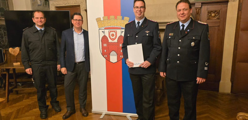 Weitere Amtszeit für stellvertretenden Ortsbrandmeister der Ortsfeuerwehr Scheie