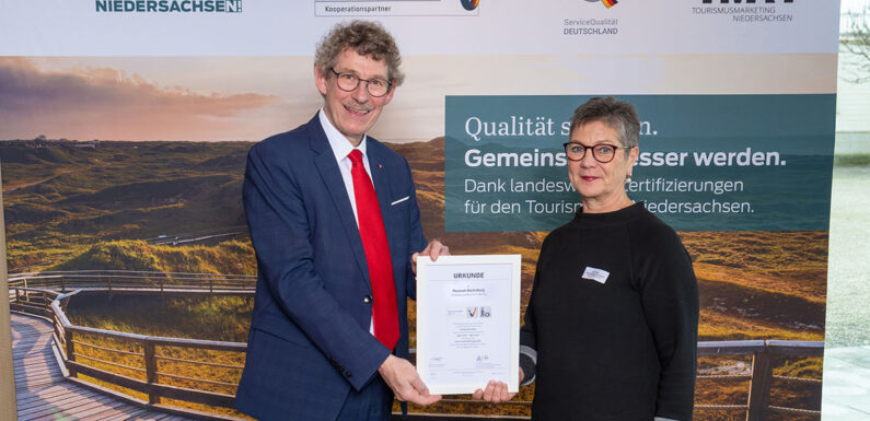 Museum Bückeburg mit Zertifikat „Reisen für Alle“ ausgezeichnet