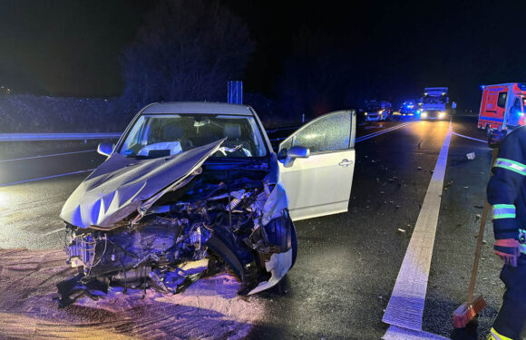 Schwerer Unfall mit mehreren Verletzten auf der B 482 in Porta Westfalica
