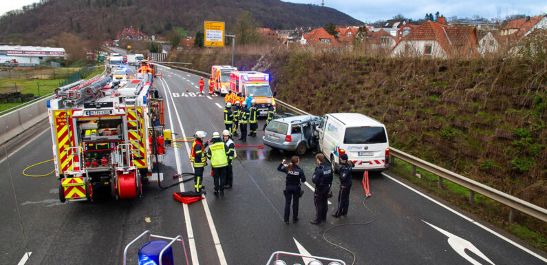 Tödlicher Unfall auf der B 482 in Porta Westfalica