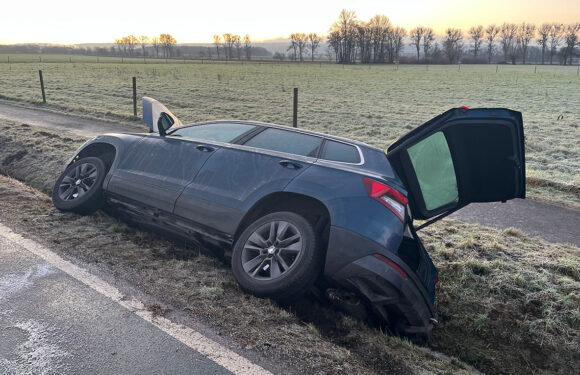 Feuerwehreinsatz: Glätteunfall zwischen Hobbensen und Levesen verläuft glimpflich