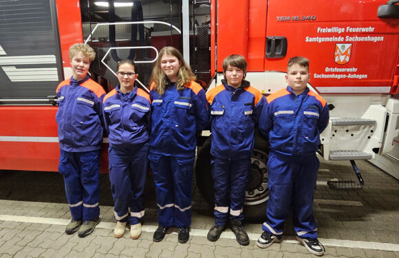 Neue Sprecher der Jugendfeuerwehr Auhagen/Düdinghausen Sachsenhagen gewählt