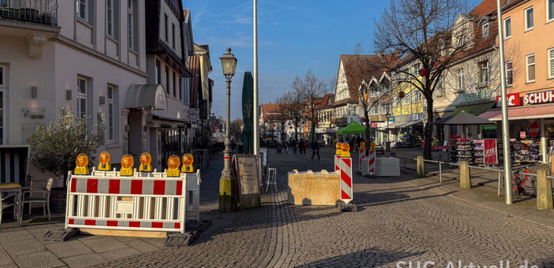 Betonquader in Bückeburger Innenstadt als Schutz vor Anschlägen bei Veranstaltungen