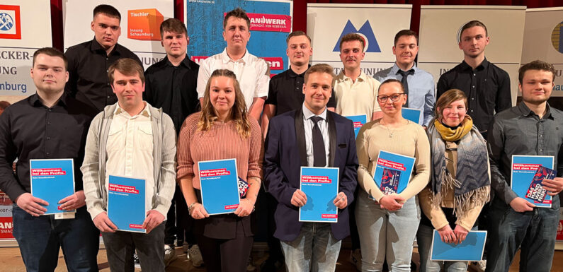 „Wenn es heute brennt, rufen wir Sie!“ 57 Neu-Gesellen durch die Kreishandwerkerschaft Niedersachsen-Mitte freigesprochen