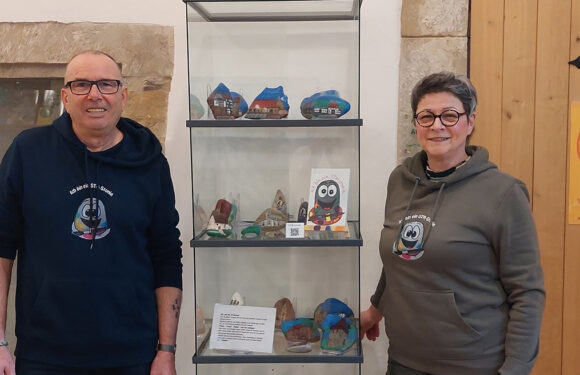 Auf Steine gemalt: Ausstellung kleiner Kunstwerke in der Stadtbücherei Stadthagen