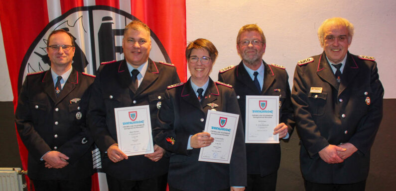 Jahreshauptversammlung der Feuerwehr Helpsen