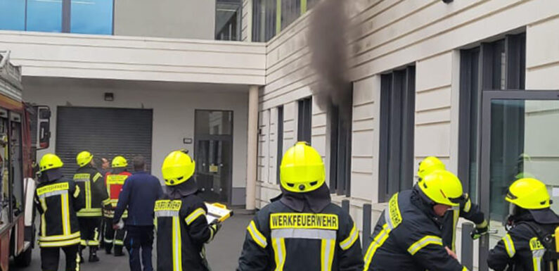 Feuer in der Tischlerwerkstatt des Klinikums Schaumburg