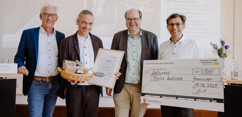 Dritter Platz für Meerbeck beim Landeswettbewerb „Grüne Hausnummer 2025“