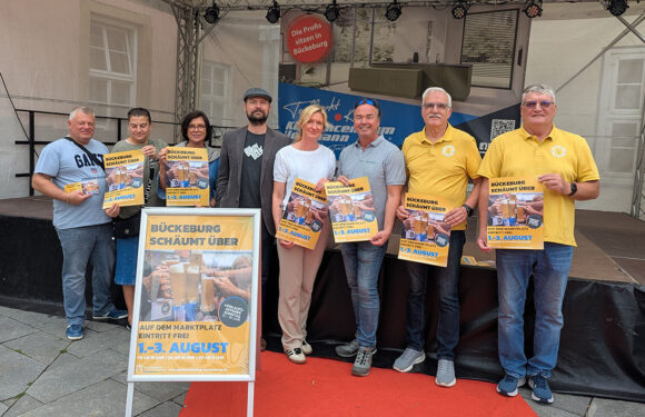 „Bückeburg schäumt über“ vom 1. bis 3. August 2025 auf dem Marktplatz