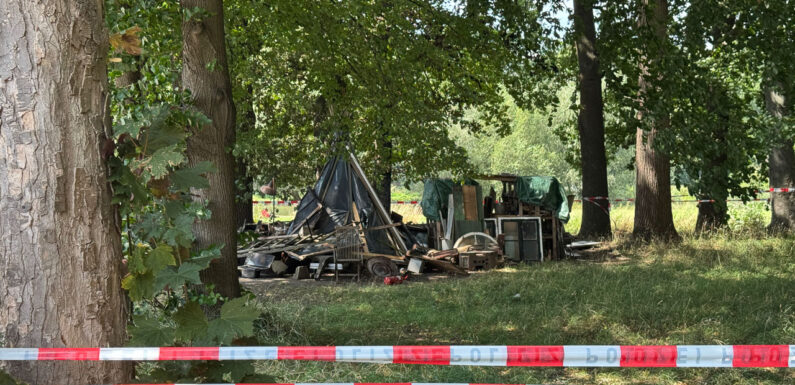 Wohnmobil-Brand auf „Kanzlers Weide“ in Minden