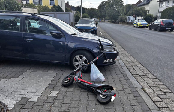 Drei Unfälle in Bückeburg, zwei davon zwischen PKW und E-Scooter
