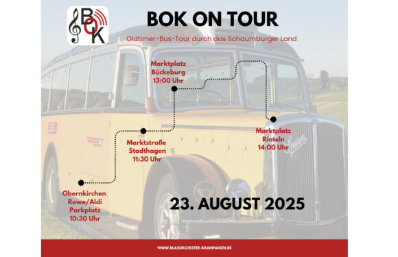 Bad Eilsen, Bückeburg, Obernkirchen, Rinteln, Stadthagen: „BOK on Tour“ im Schaumburger Land