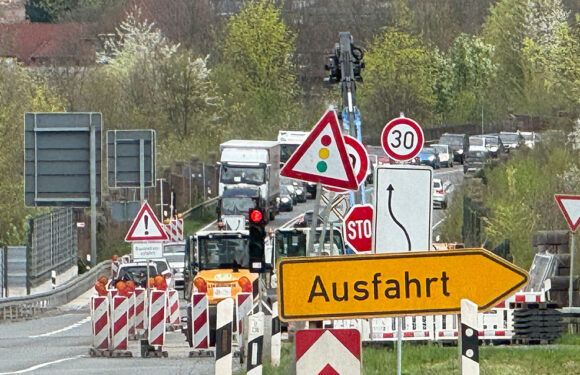 Bis Frühjahr 2026: Baustelle auf der B238 in Rinteln