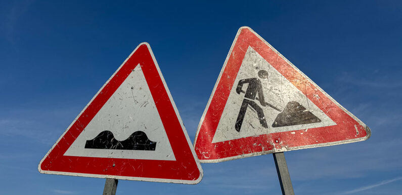 B65-Baustelle bei Vehlen wechselt in den zweiten Bauabschnitt