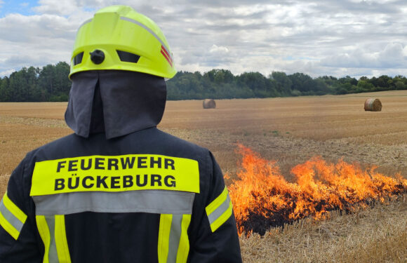 Flächenbrandbekämpfung: Feuerwehren Bückeburg-Stadt und Röcke trainieren für den Ernstfall