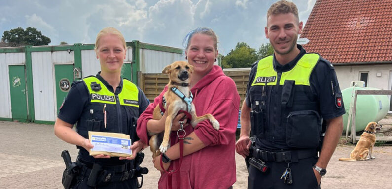 Polizei Bückeburg übergibt Spende ans Tierheim